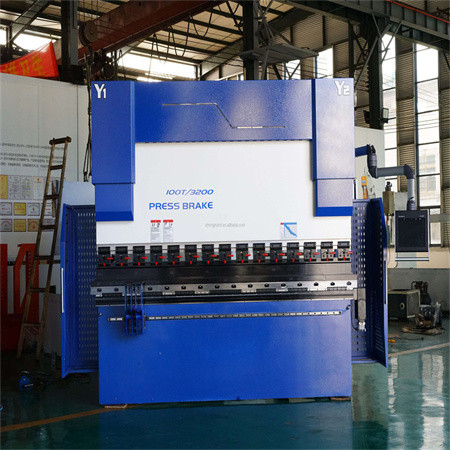 Cnc kantpress med pressbroms NOKA 4-axlig 110t/4000 CNC kantpress med Delem Da-66t kontroll för tillverkning av metallboxar Komplett produktionslinje