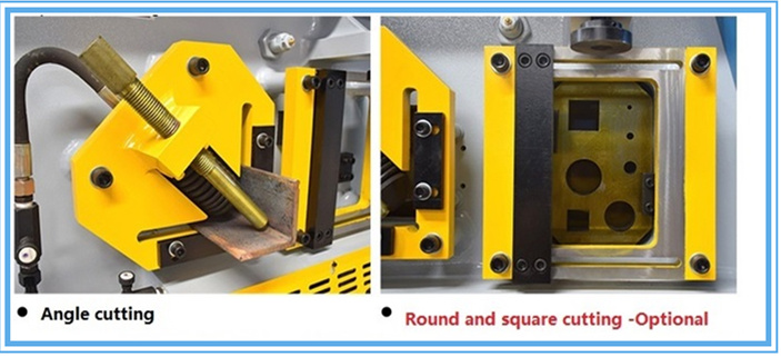 60t Q35-16 Hydraulic Ironworker Shearing Punching Bending And Notching Machine 60t Q35-16 Hydraulisk Ironworker klippning stansning bockning och hackmaskin