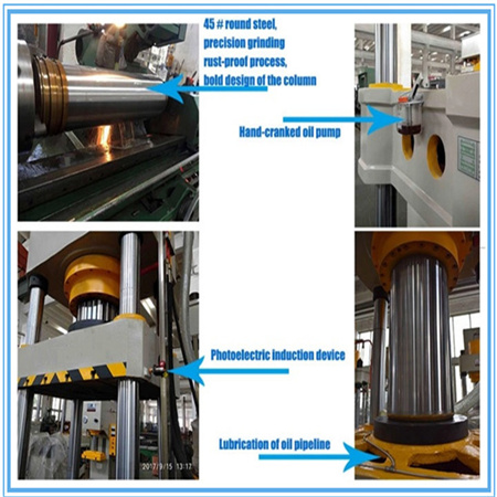 2017 OEM plåtstämplingsdelar stansning begagnad hydraulisk rörstanspress Rotor skärmaskin 5 ton för aluminiumprofil