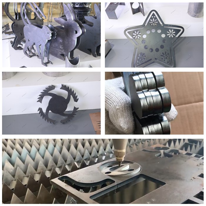 Cnc fiberlaserskärmaskin 1000w 2000w för skärning av aluminiummetall stålrör