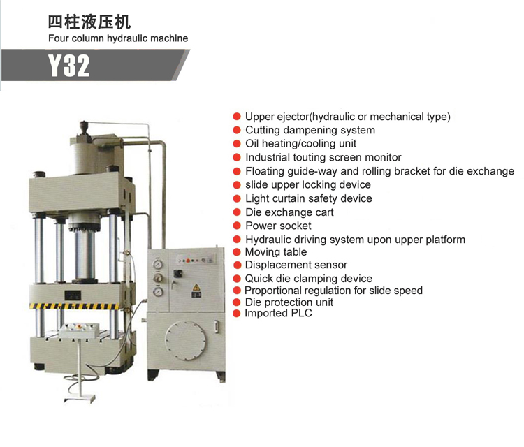 Cnc hydraulisk press 100 ton djupdragning hydraulisk pressmaskin för rostfritt stål